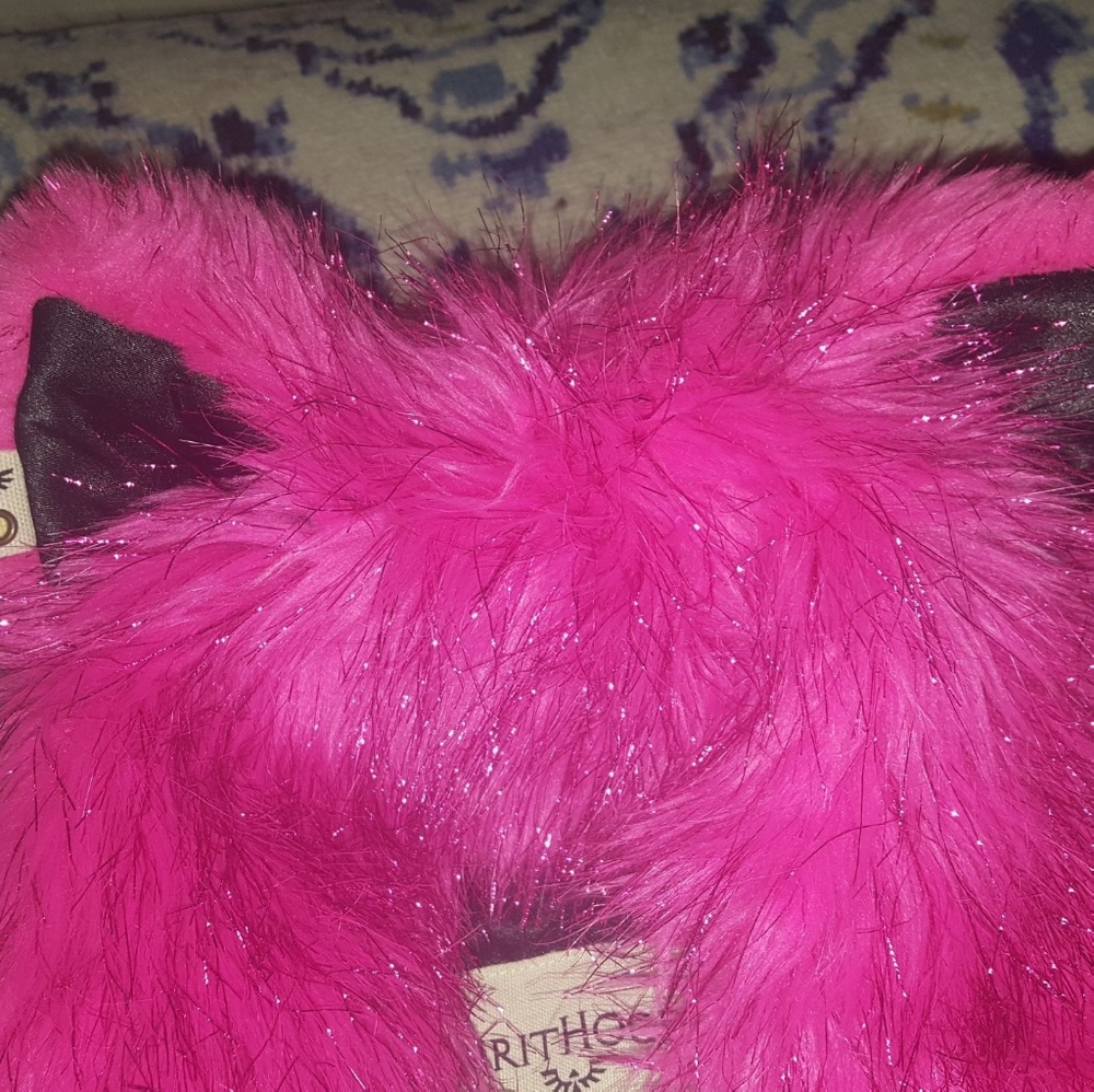 Spirithoods Pink Electric Kitty Half Hood EUC Rare - Picture 2 of 8